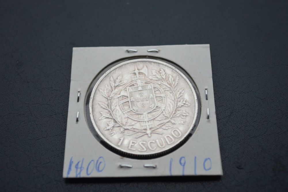 moeda de um escudo em prata