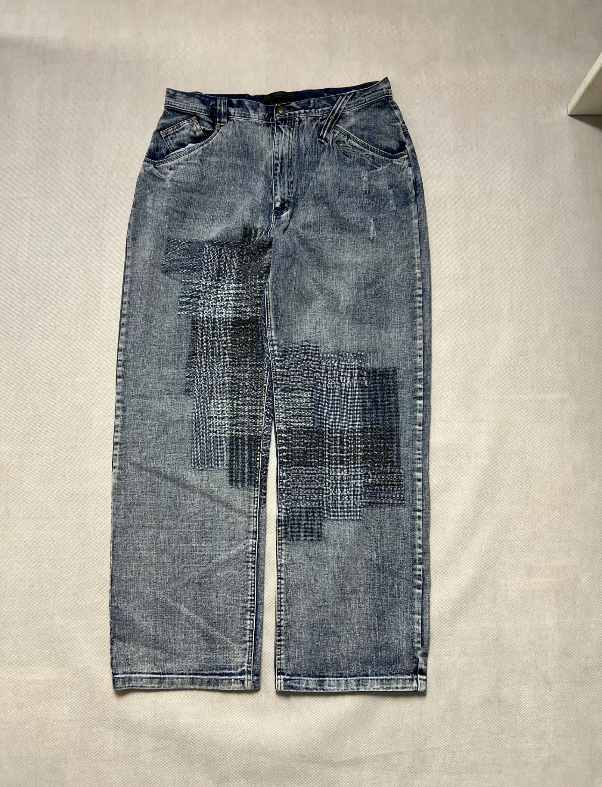 Baggy Spodnie Karl Kani vintage hip hop rap wide