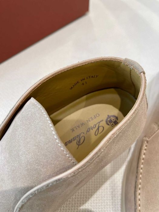36-41 Женские бежевые лоферы Loro Piana Open Walk лофери Лоро Пиана