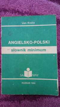 Słownik minimum Angielsko-Polski – Jan Kośla