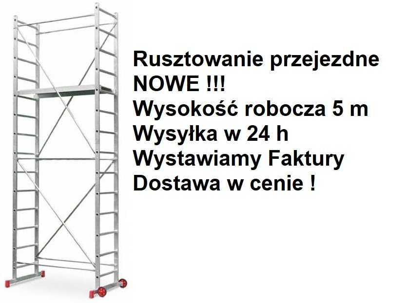 Rusztowanie aluminiowe Faraone przejezdne AK400 wysokość 5m