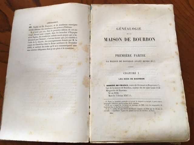 Genealogie de la Maison de Bourbon de 1256 a 1871