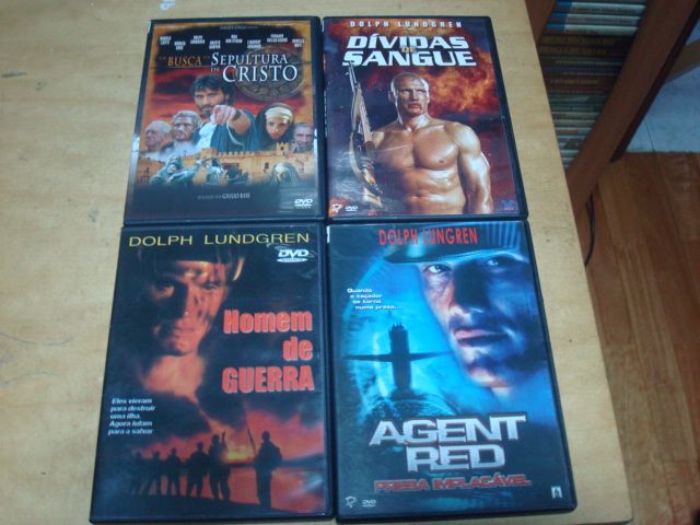 8 dvds originais dolph lundgren,piloto de elite ,comando de resgate