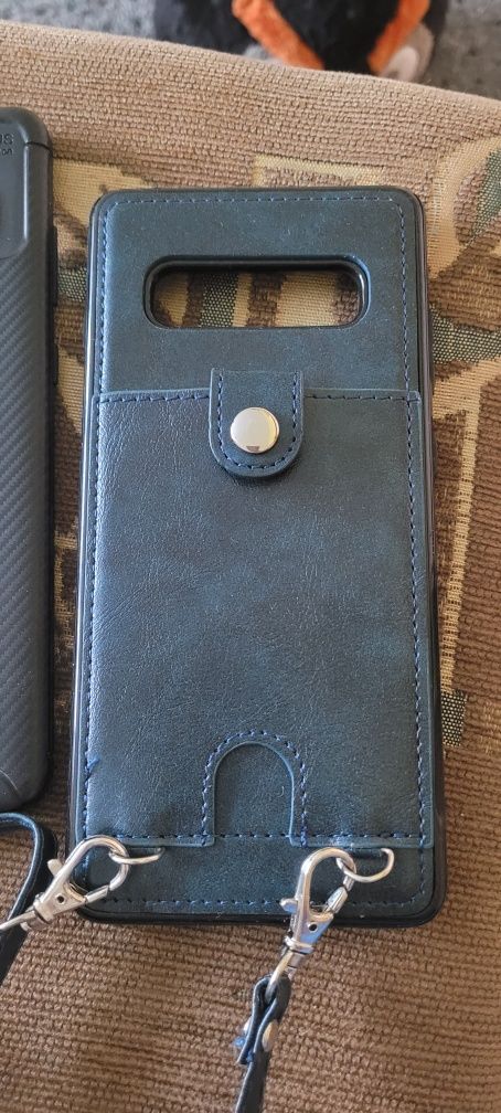 Samsung s10+ etui 2 sztuki szkło i folia żelowa