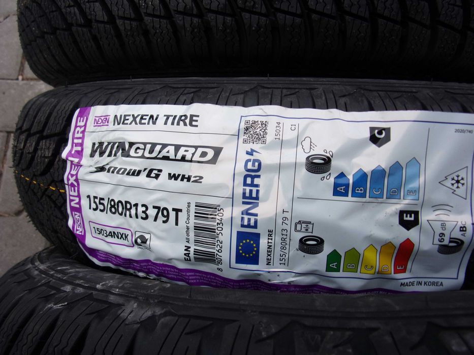 Nowe opony zimowe 155/80/13 nexen 2022r