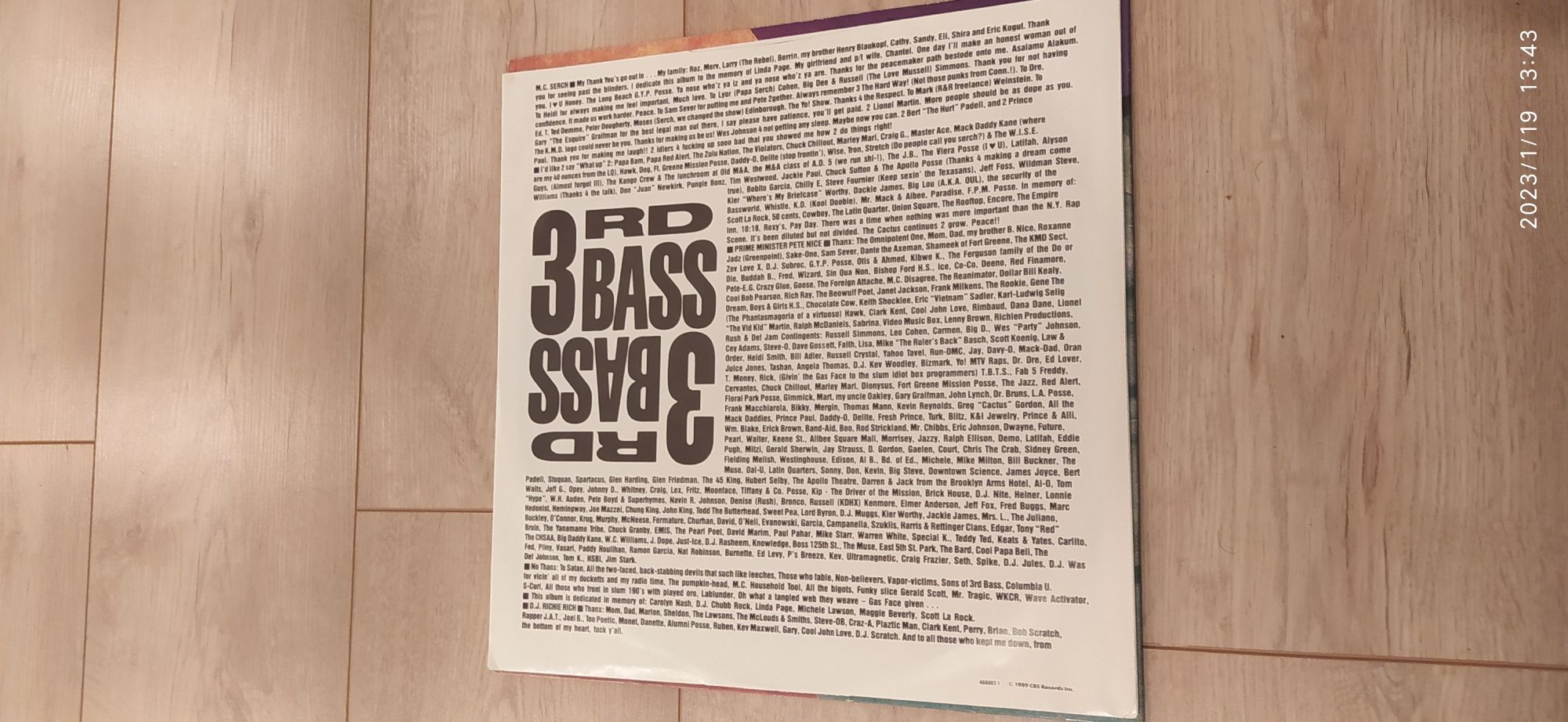 3rd Bass The Cactus Al/Bum LP Album Def Jam Records UK 1989 Hip Hop