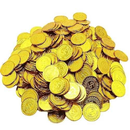 Monety złote pieniądze do zabawy kasyno poker 100 sztuk pirackie