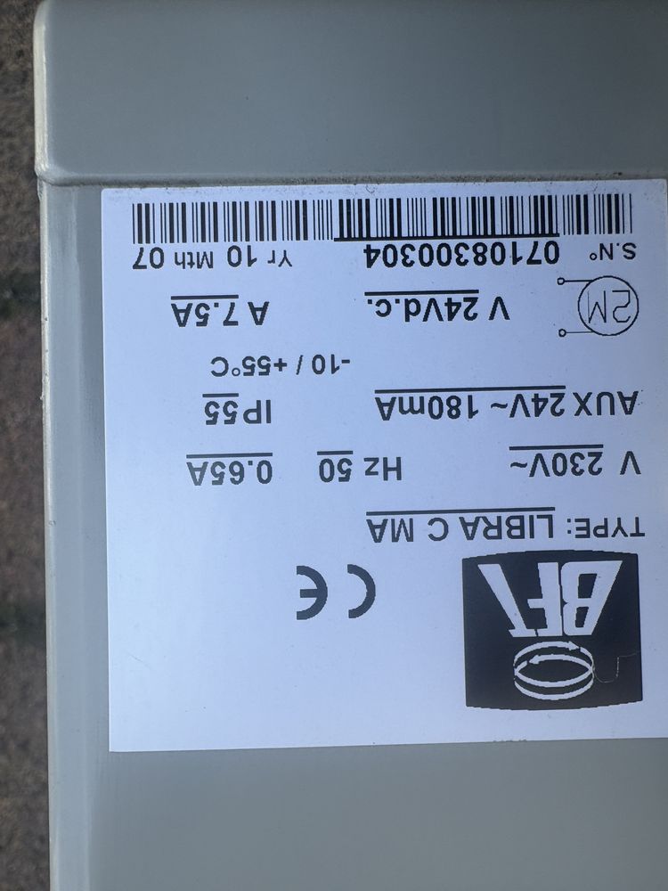 Automatyka bramy BFT wg zdjec