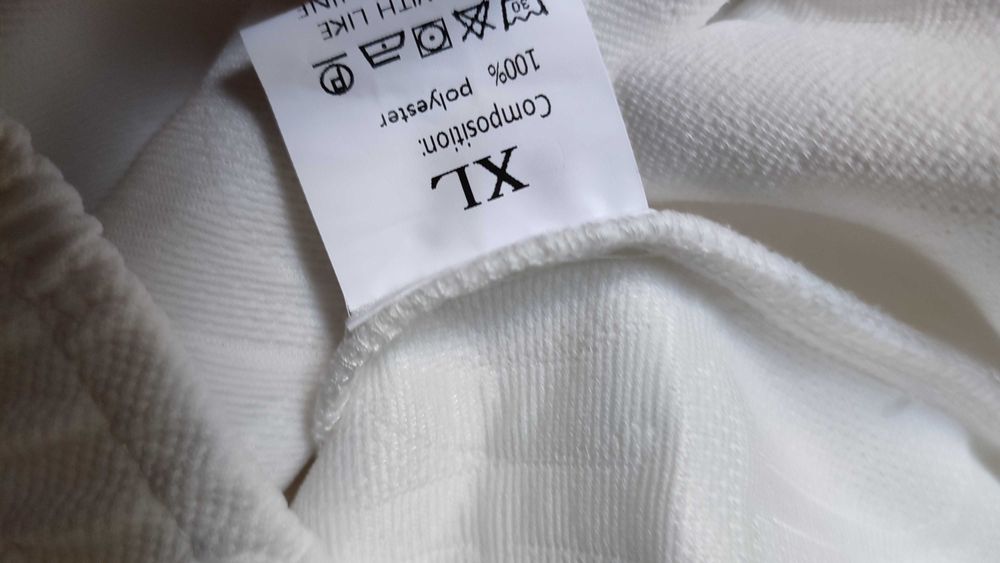 Spodnie dresowe damskie we wzory tłoczone litery plus size rozmiar XL
