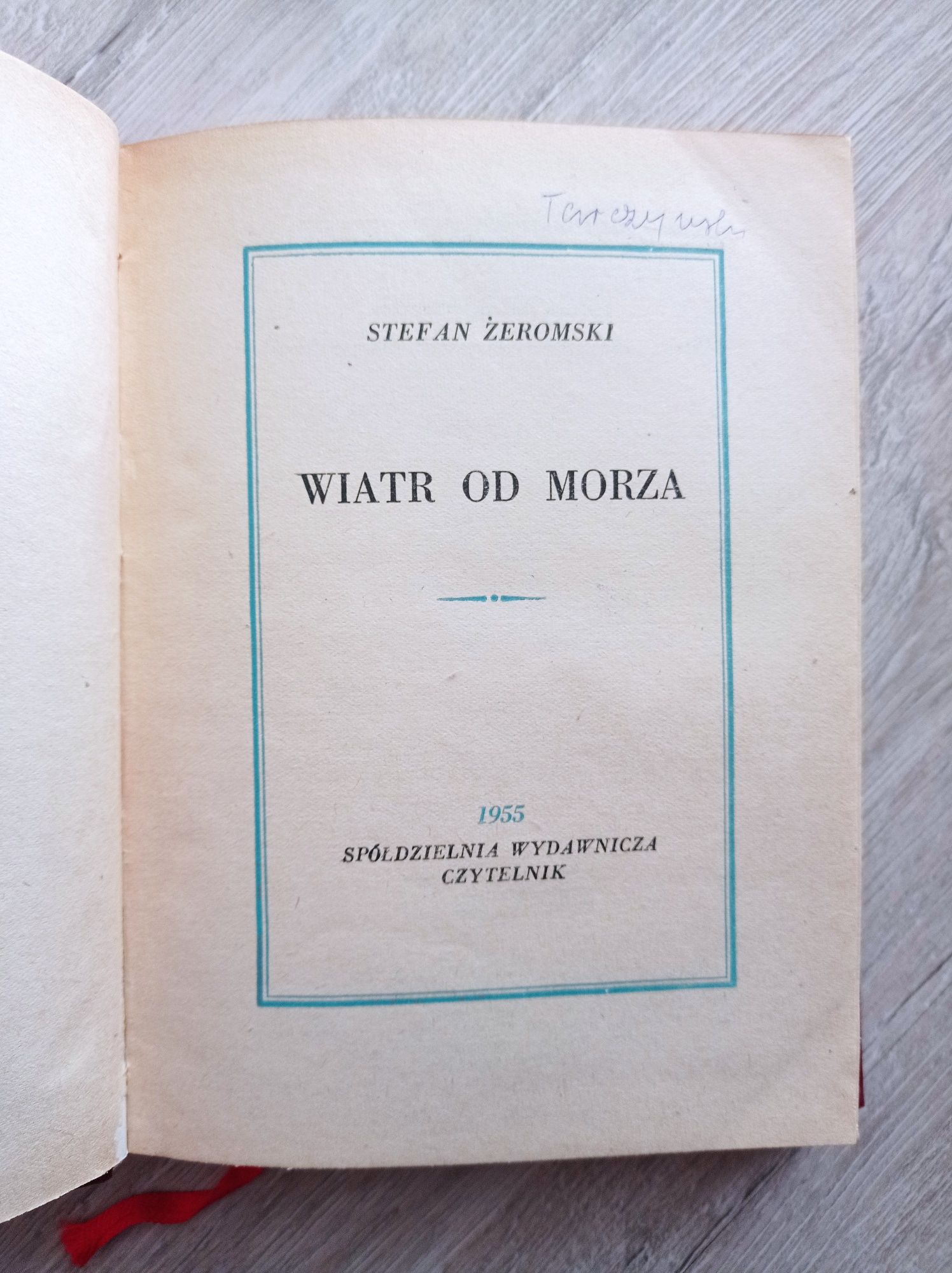 Wiatr od morza. Żeromski