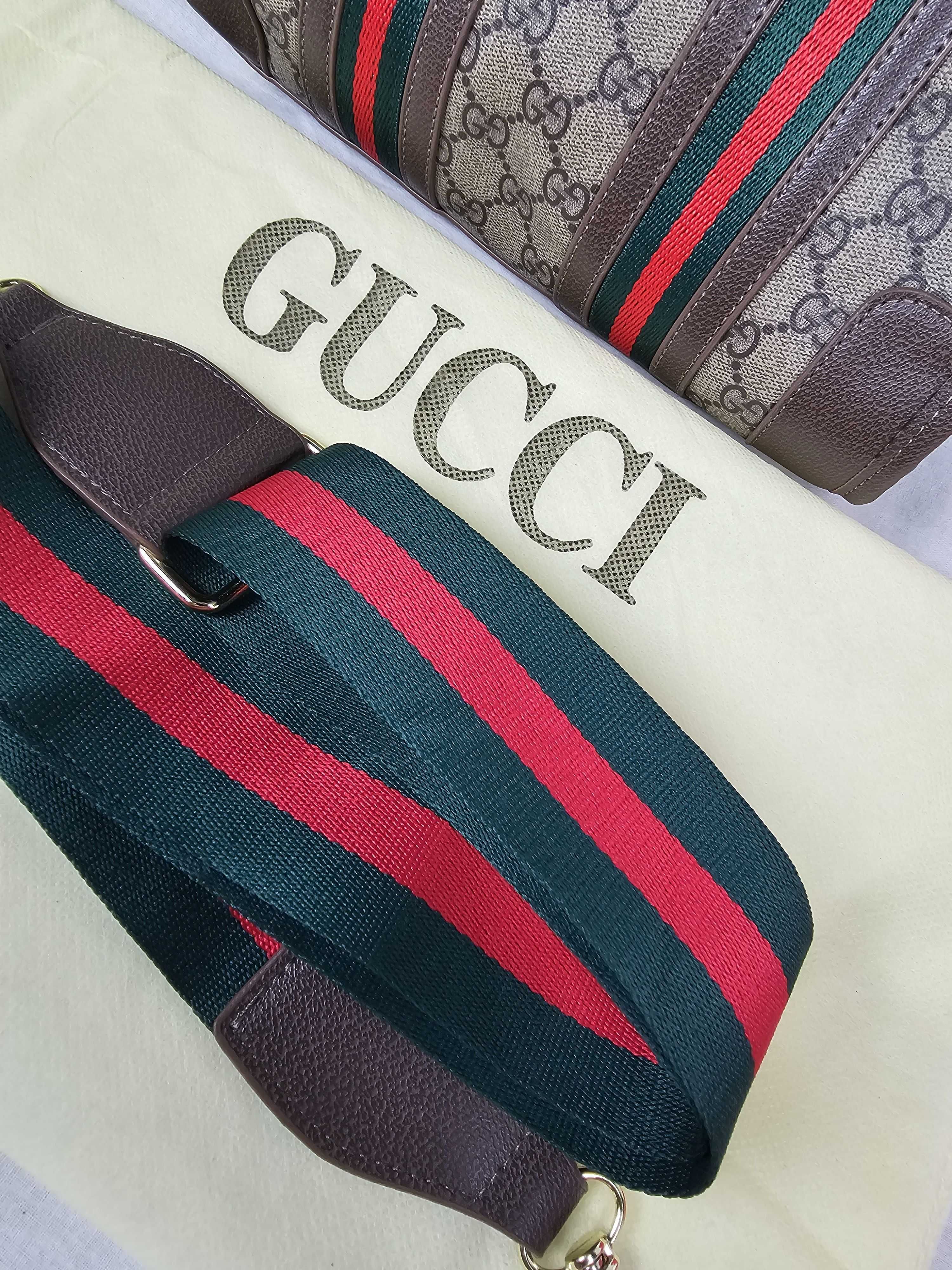 Torba damska Gucci kuferek brązowy torebka