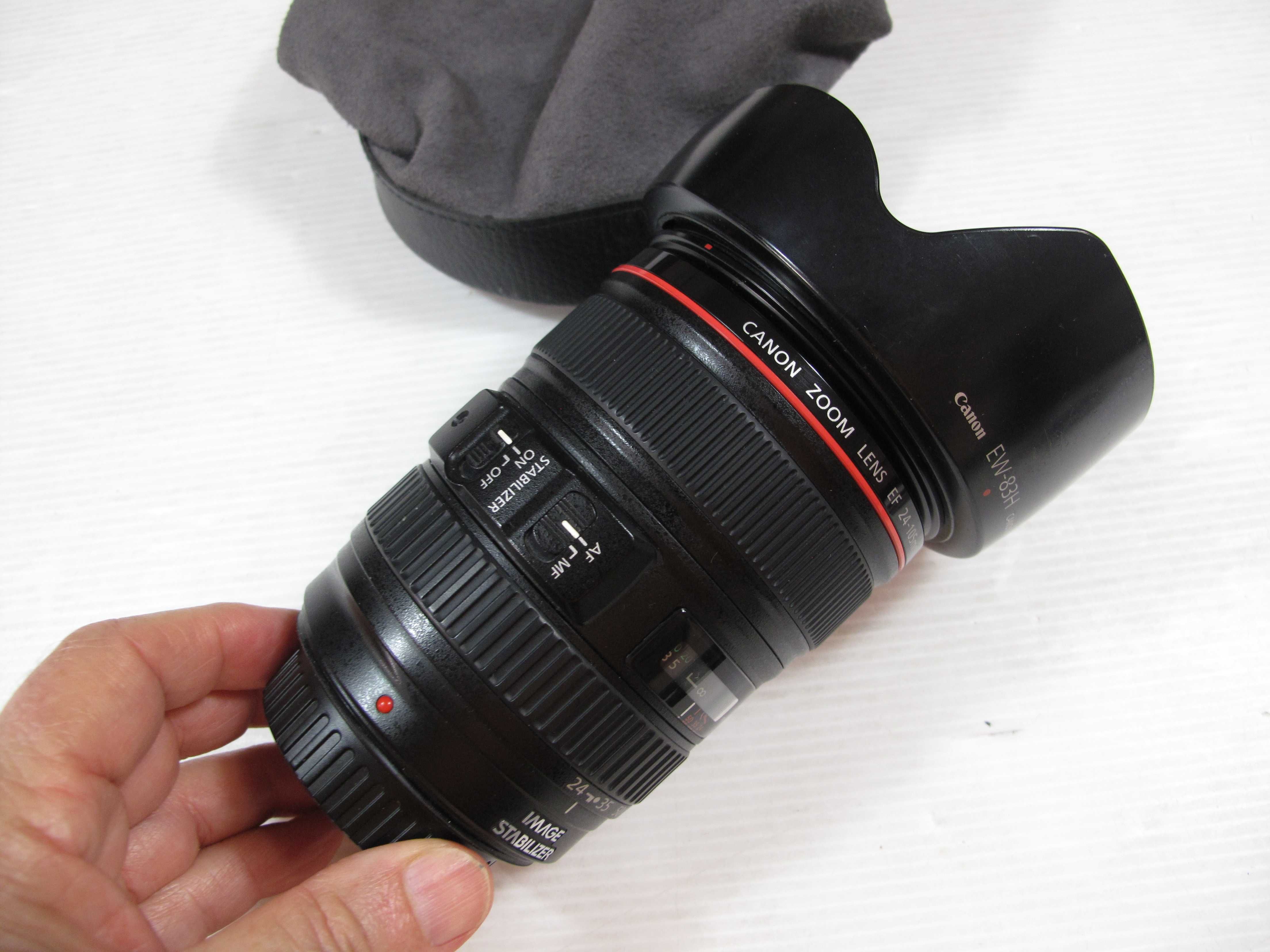 Canon 24-105 L IS na bolsa estado Smi-Nova - Ver fotos