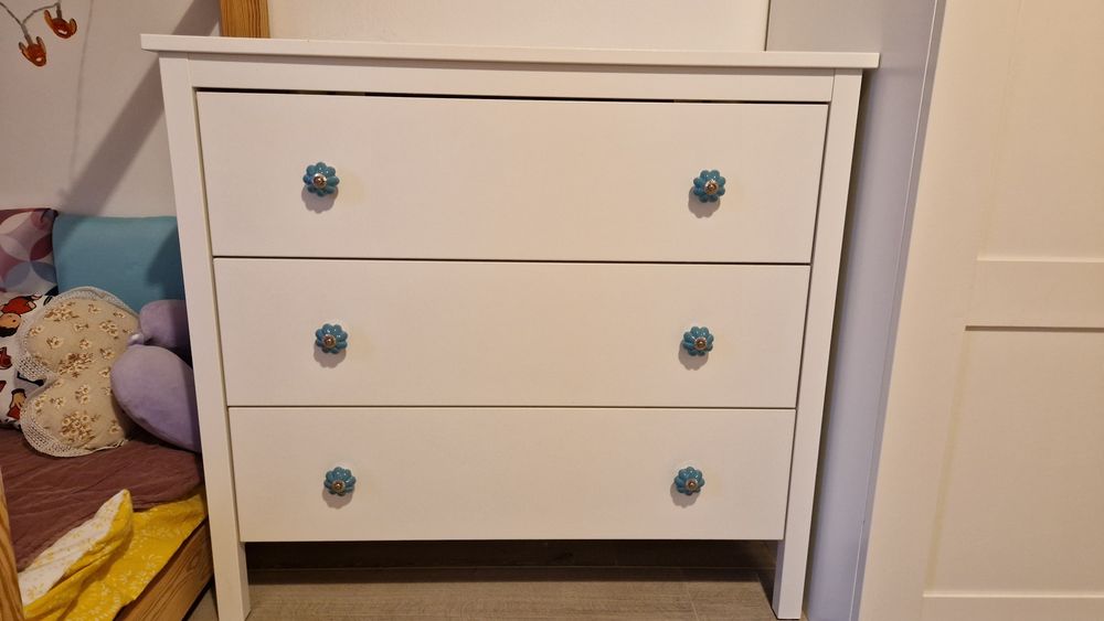 Komoda Ikea Koppang 3 szuflady biała