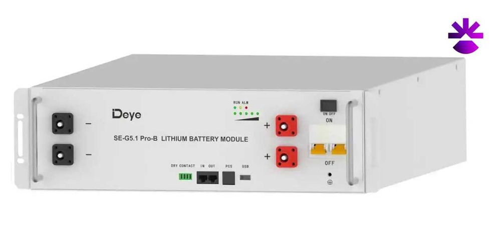 Акумуляторна батарея Deye SE-G5.1 Pro-B 5.12кВт LiFePO4 51,2V 100А