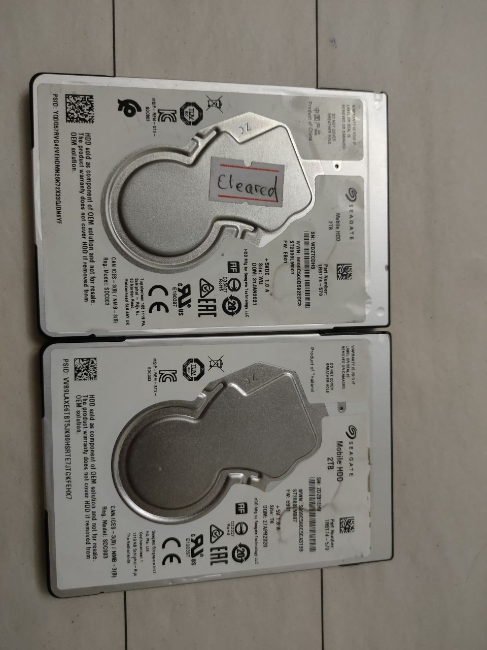 Жорсткі диски HDD 2,5 для ноутбука Seagate Western Digital