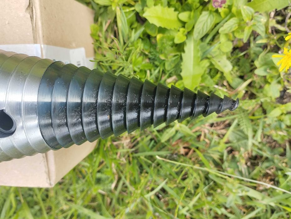 Łuparka świdrowa WOM / świder do drewna do ciągnika / stożek 90mm