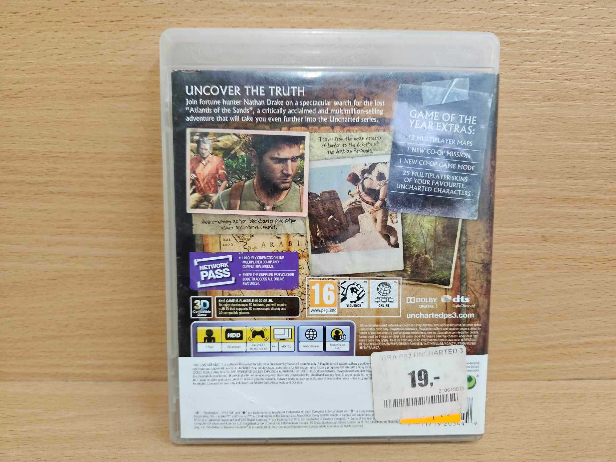 Gra na PS3 Uncharted 3 Drakes Deception