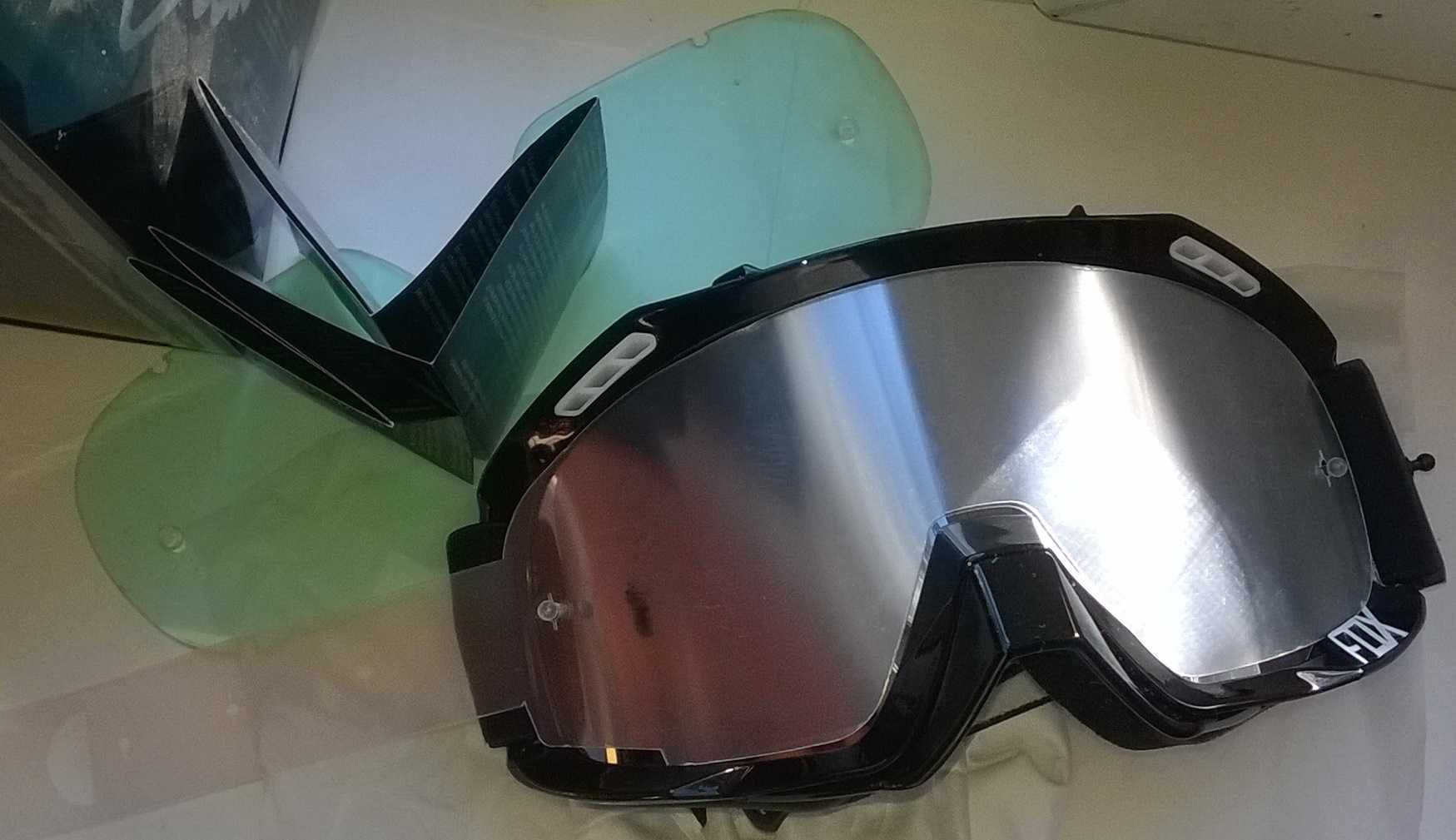Мотоочки Air Defence Black White oчки мотоциклетные мото окуляри