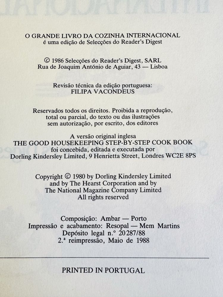 O grande livro da Cozinha Internacional