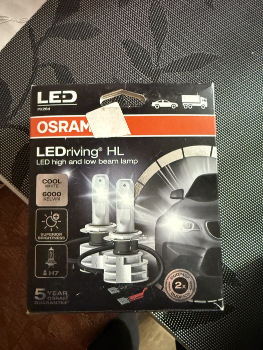 LED лампи OSRAM H7 нові , не підійшли на авто