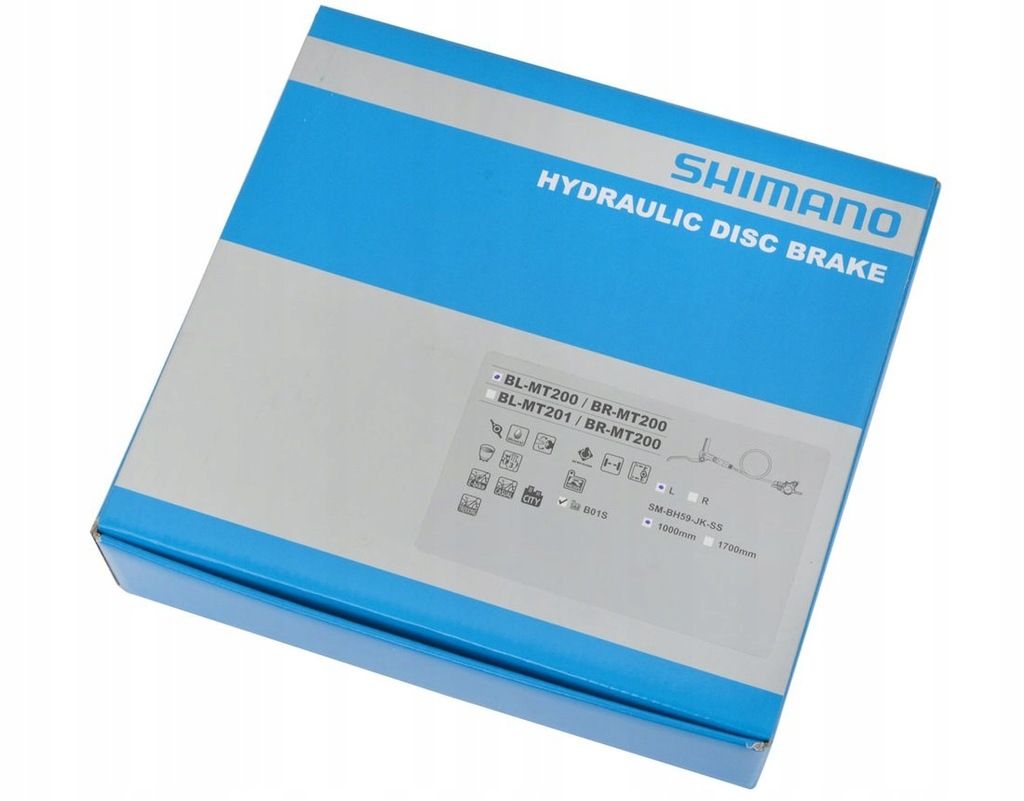 Hamulec hydrauliczny SHIMANO MT200 tył 170cm box, oliwka, nowy