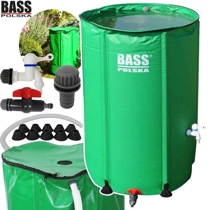 BASS POLSKA Składany Zbiornik Na Deszczówkę Wodę Beczka 250l BP7997