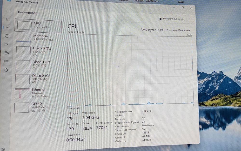 PC Gaming Ryzen 9 3900 | 64GB RAM | 512GB M2 | 2x1TB HDD | RTX2060 6GB