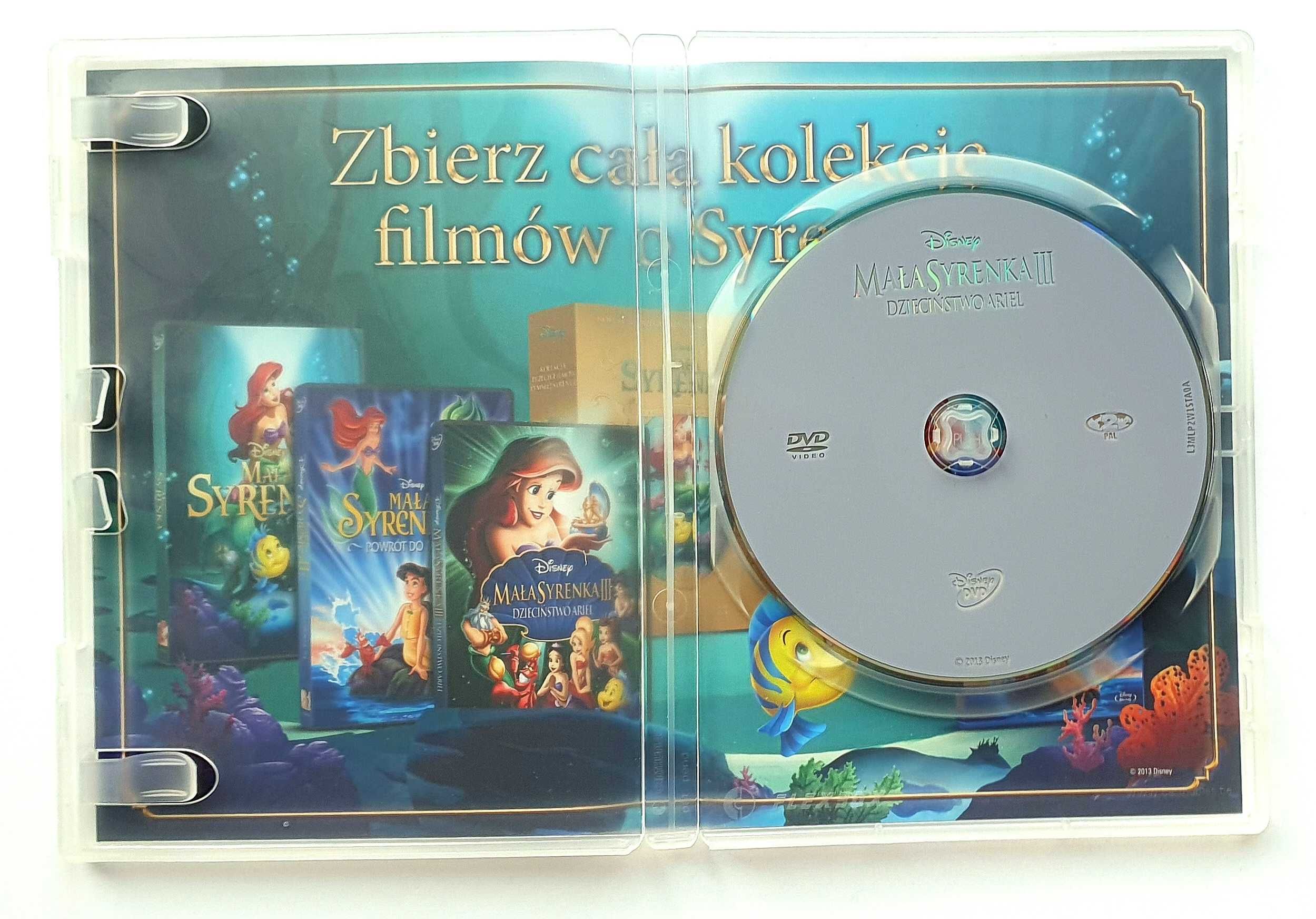 Mała Syrenka III - Dzieciństwo Ariel, płyta DVD, Disney