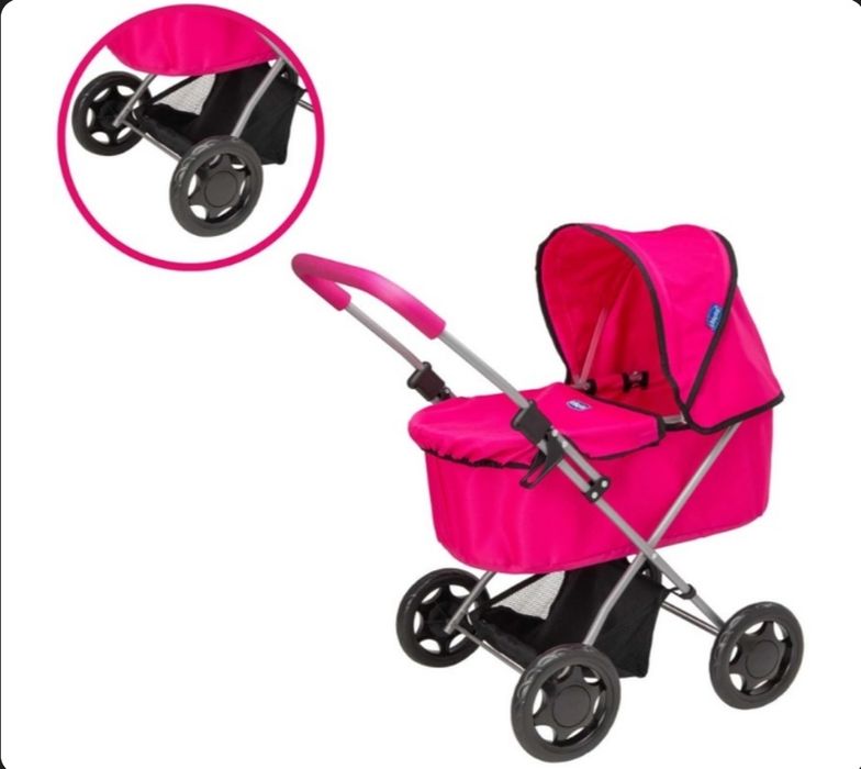 Візок для ляльки Chicco Amore Dolls Pram Рожева