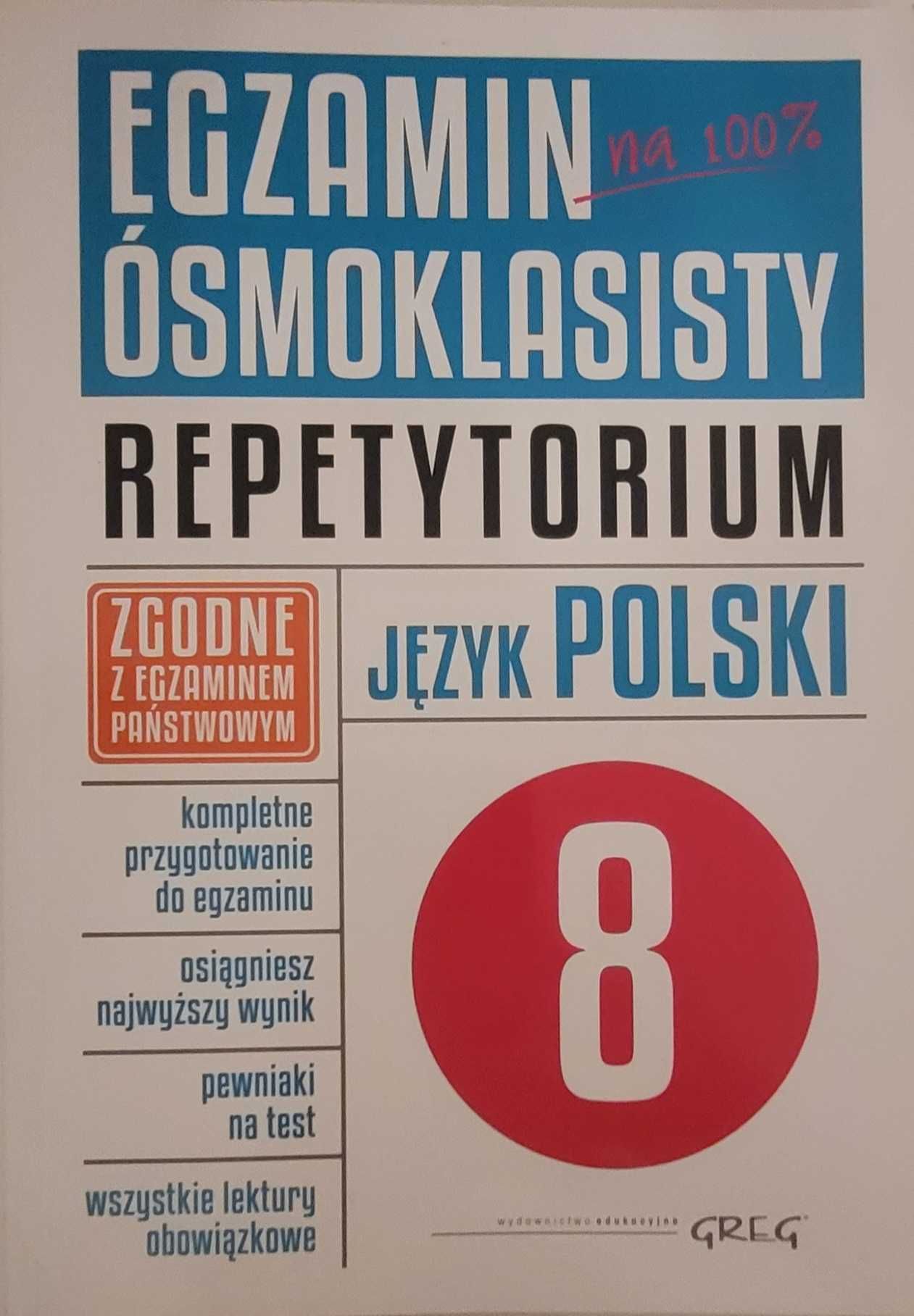 Egzamin ósmoklasisty Repetytorium jezyk polski Greg