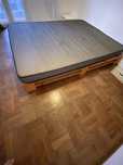 Cama de casal queen size colchao italiano