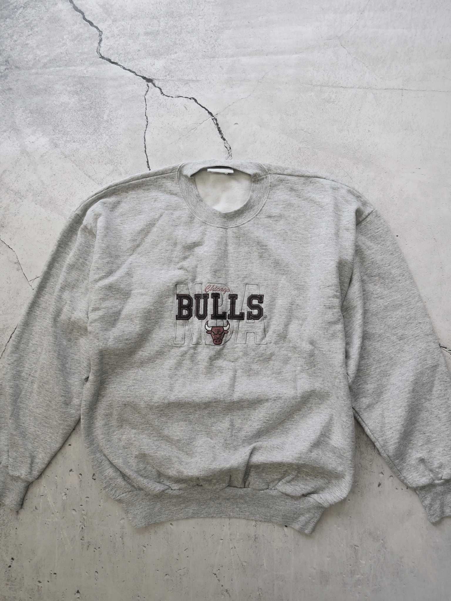 The Game Chicago Bulls NBA bluza vintage crewneck boxy 90s L nowa