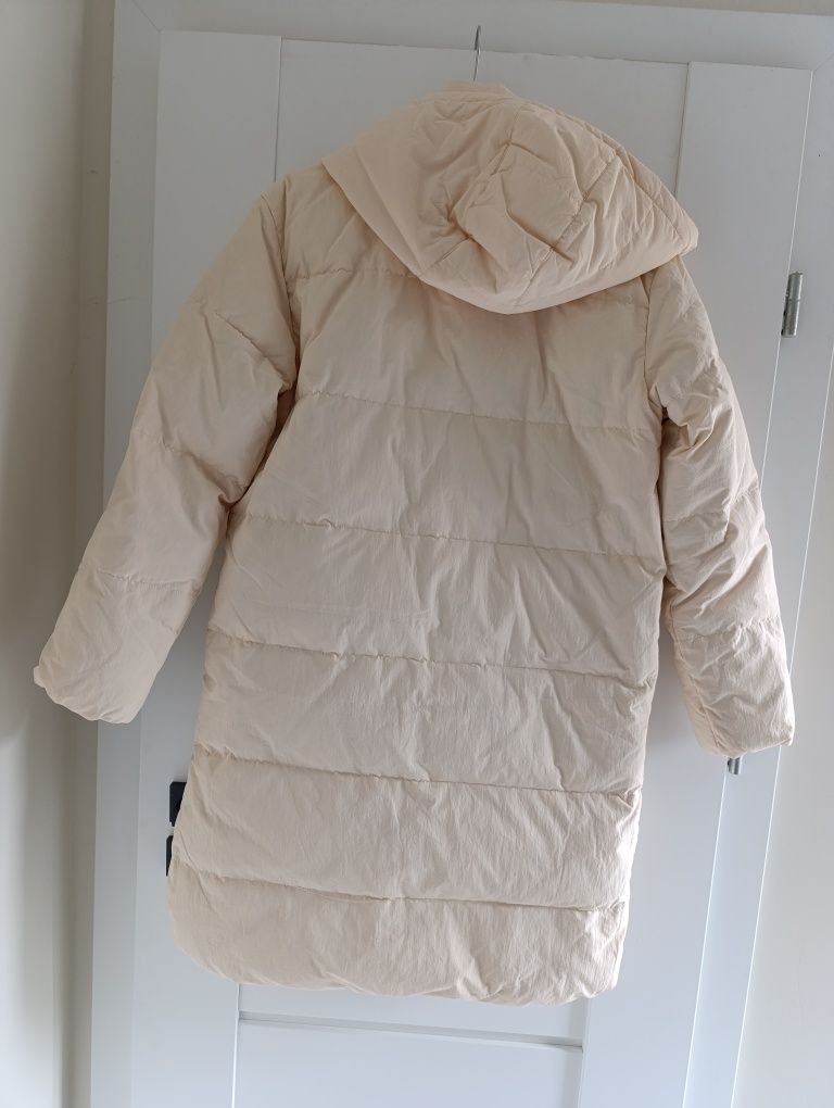 Kurtka puchowa Reserved 146 płaszcz pikowany puch 50% pierze 50%