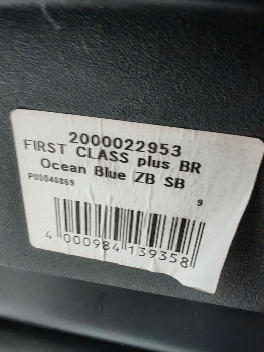 Автокрісло 0-18 кг з ПІДІГРІВОМ Britax Romer FIRST CLASS plus, синє