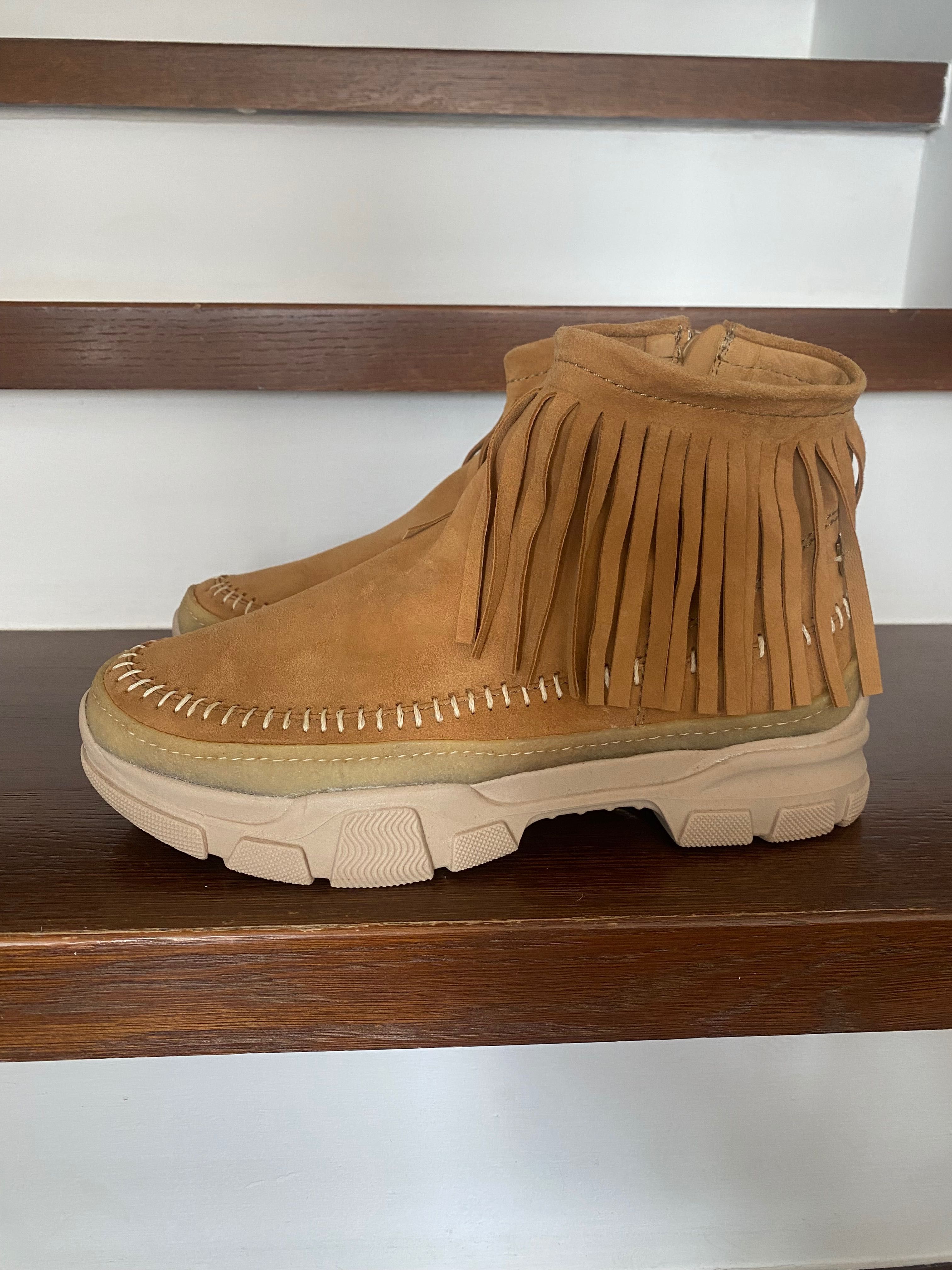 Buty z naturalnych materiałów Laidback London skórzane trzewiki