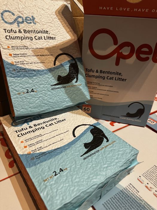Tofu&Bentonite Clumping Cat Litter