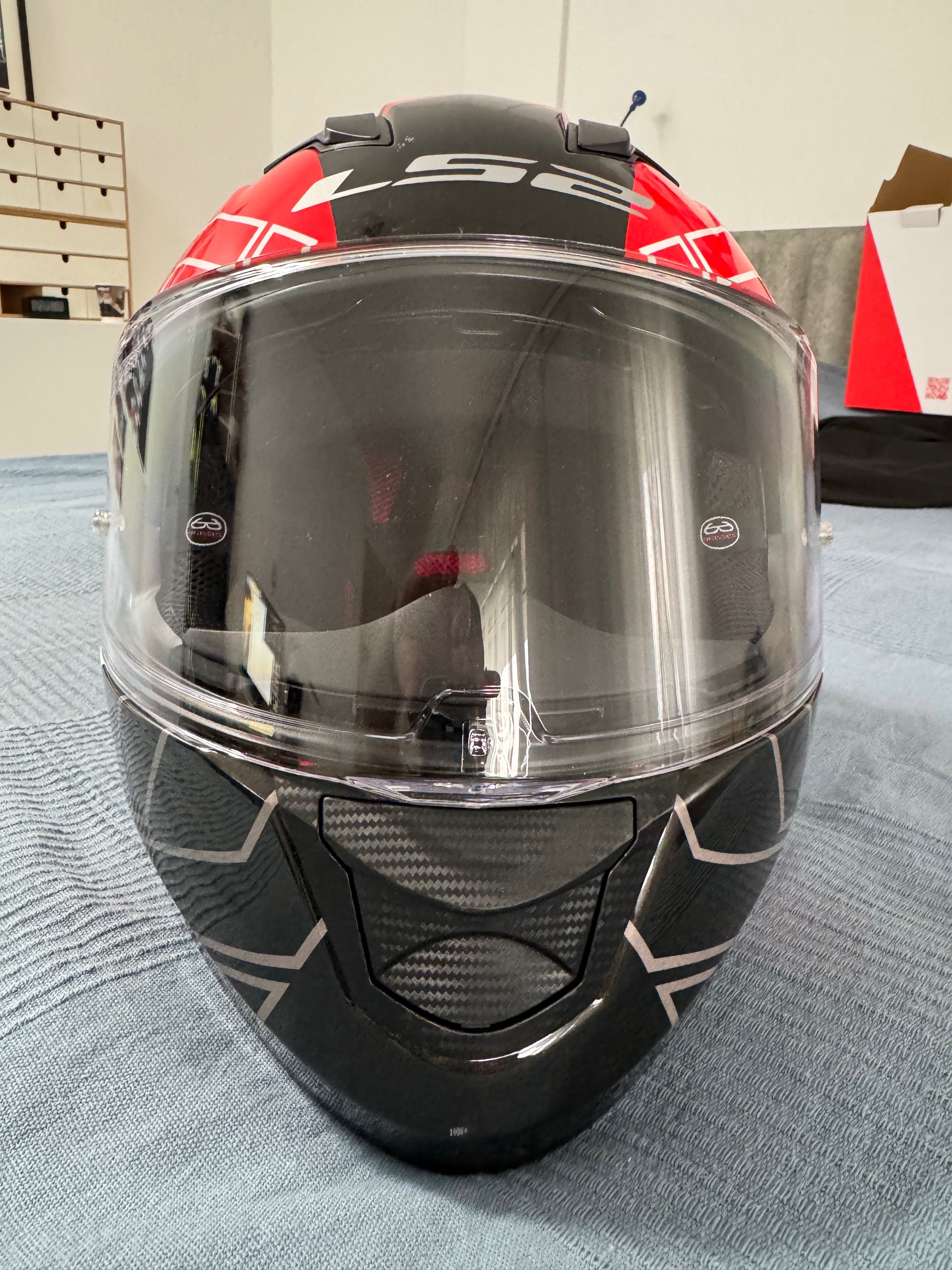 Kask Motocyklowy LS2 FF320 Stream Evo rozm. M 57-58 czerwono-biały
