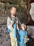 Stara gipsowa figurka Święty Józef