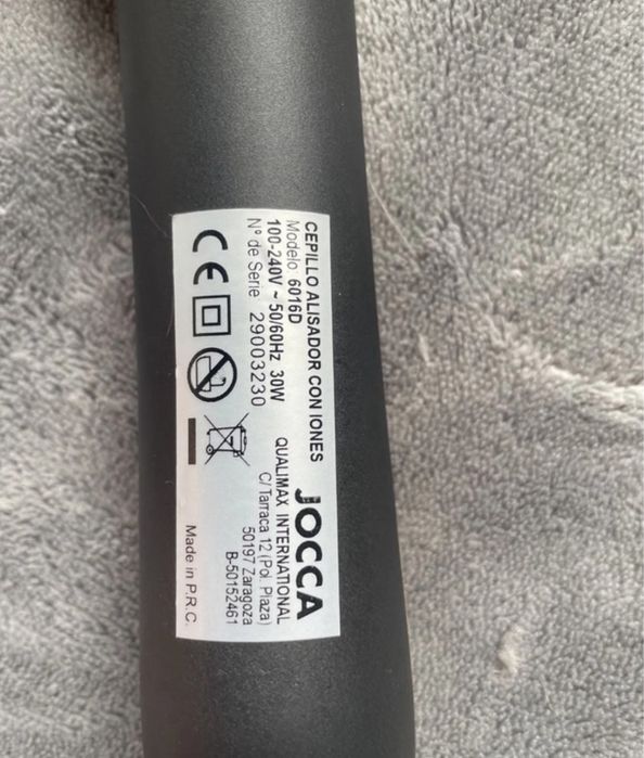 Escova Alisador Cabelo Jocca