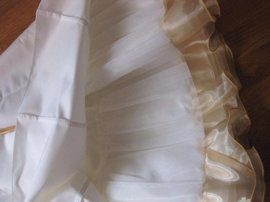 Vestido, jaqueta e écharpe Comunhão/Cerimonia - tam 8/9 - Novo