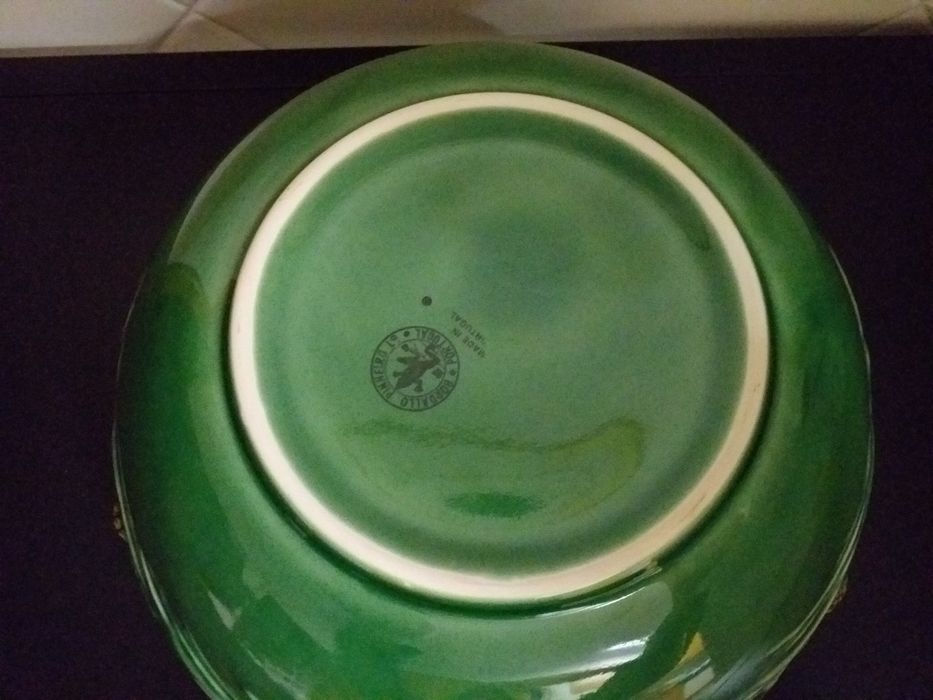 NOVO Saladeira tigela cerâmica Bordalo Pinheiro,23cm EM MÃO,VEJA ZONAS