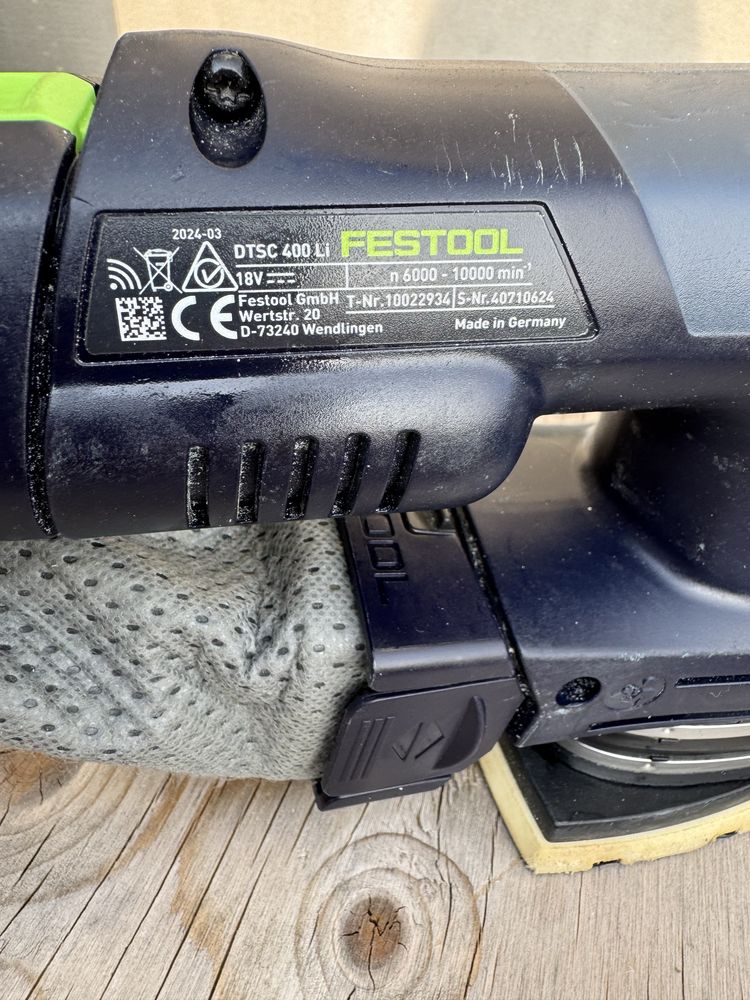 Festool Delta DTSC 400. Akumulatorowa szlifierka
