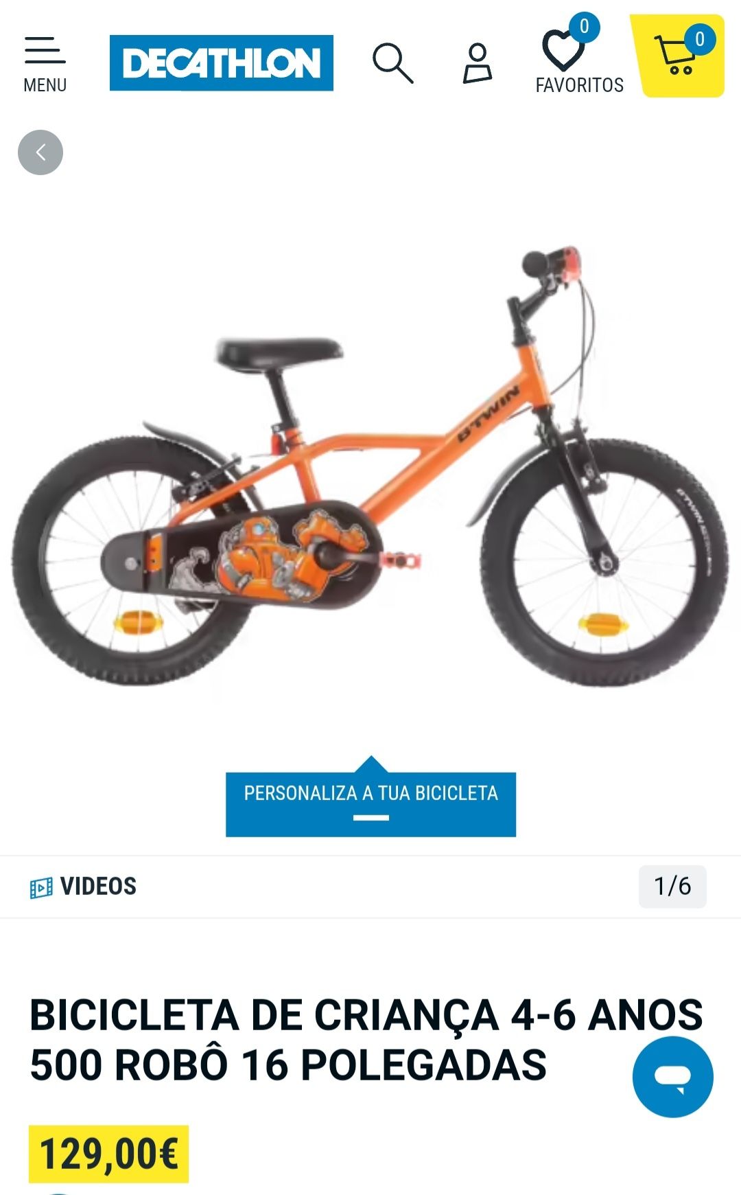 Bicicleta BTwin Robot 500