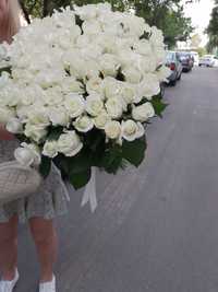 Букети 51 троянда та 101 троянда (70см.) • Доставка квітів Київ та обл