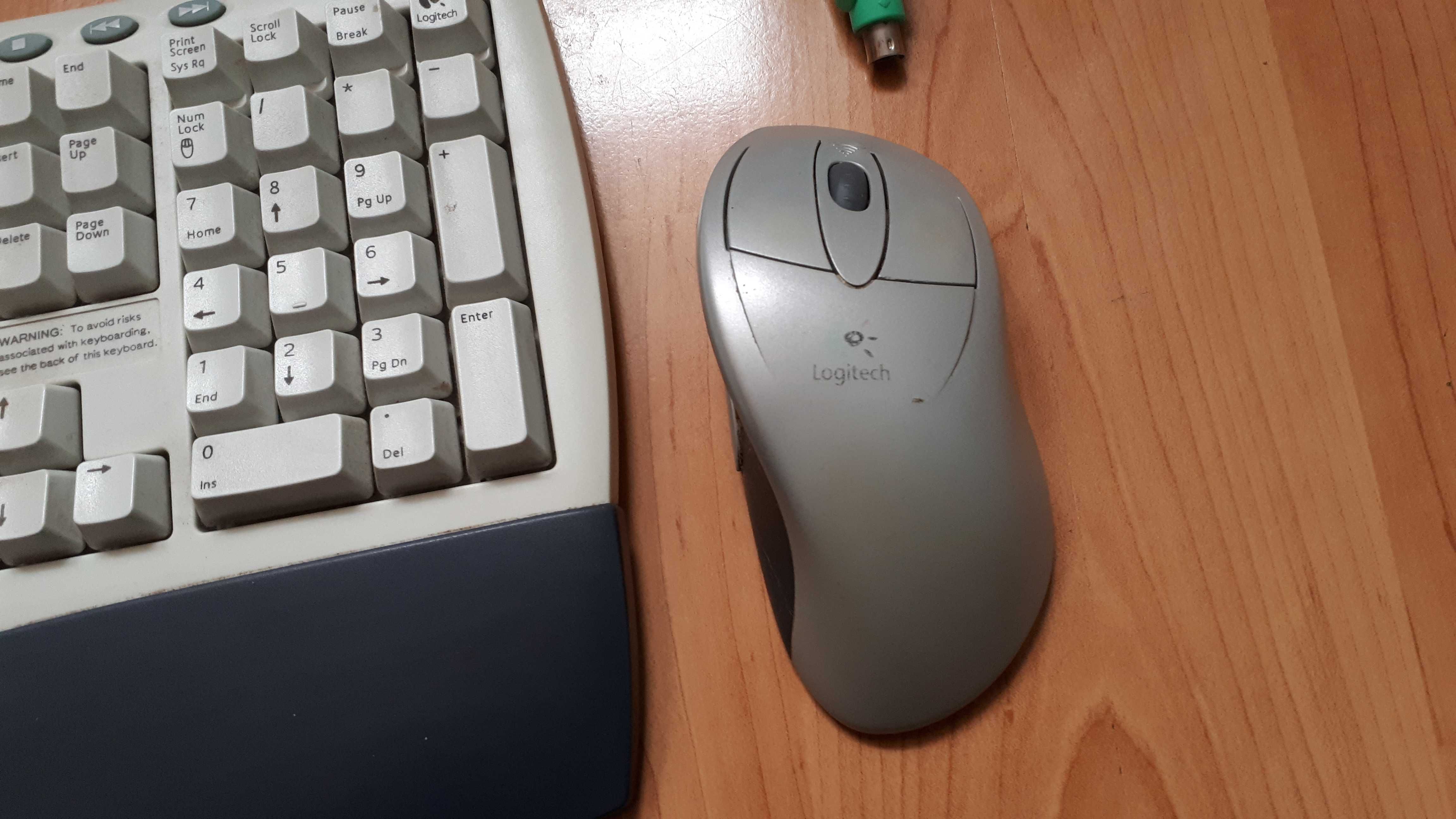 Klawiatura Logitech Cordless Desktop PCY-RB7 zestaw plus mysz retro