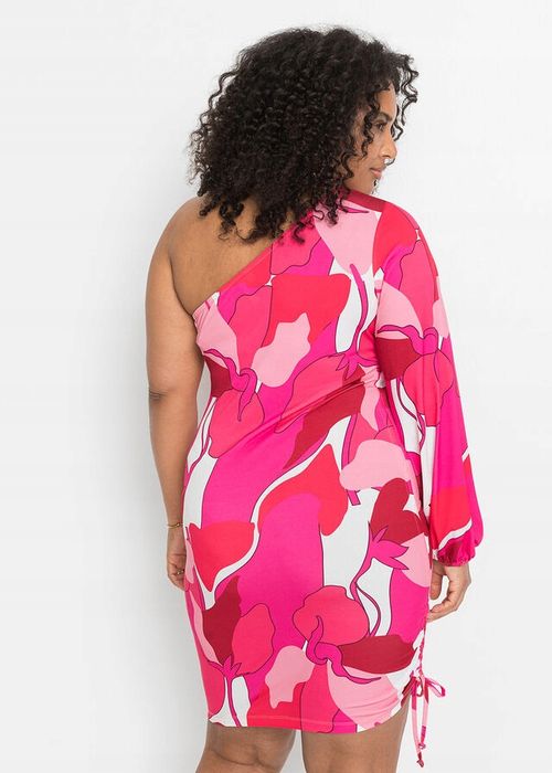 B.P.C sukienka na jedno ramię różowa ^40/42