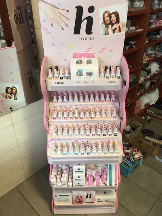 Stojak regał stand na lakiery hybrydowe NOWY