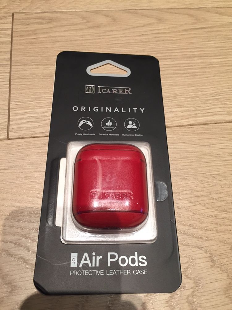 Чехол для наушников Air Pods кожаный