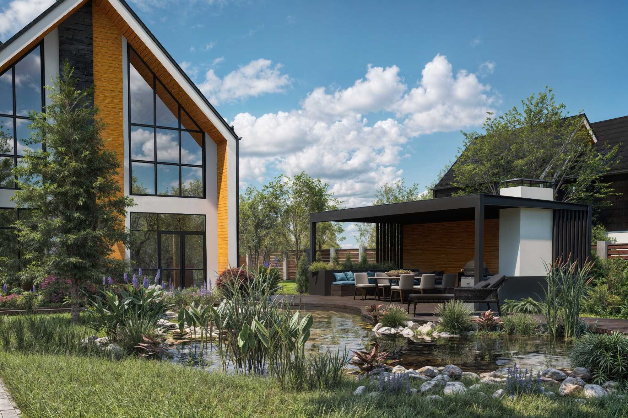 Продаж будинку 200 м² біля ріки. КМ O!villas. 4 роки розтермінуван.