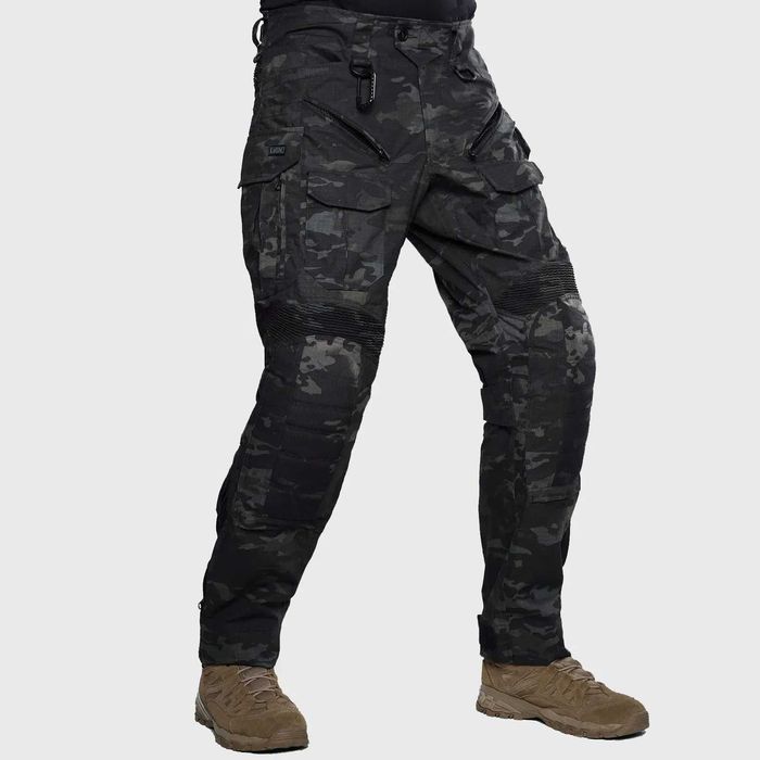 Штурмові штани UATAC Gen 5.6 Чорний Мультикам (Multicam Black)